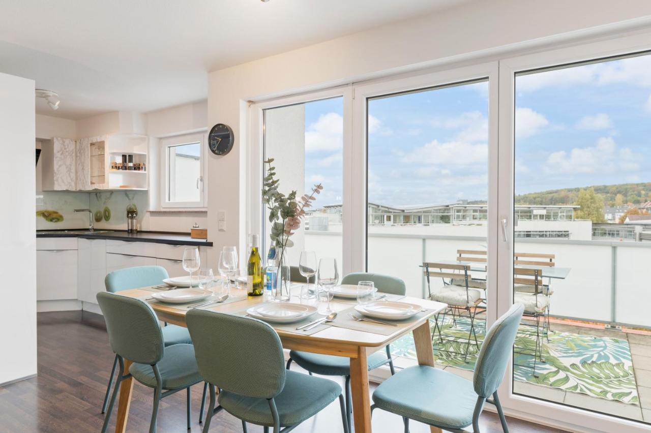 Design-Apartment - Kueche - Dachterrasse - Zentral Leinfelden-Echterdingen Εξωτερικό φωτογραφία