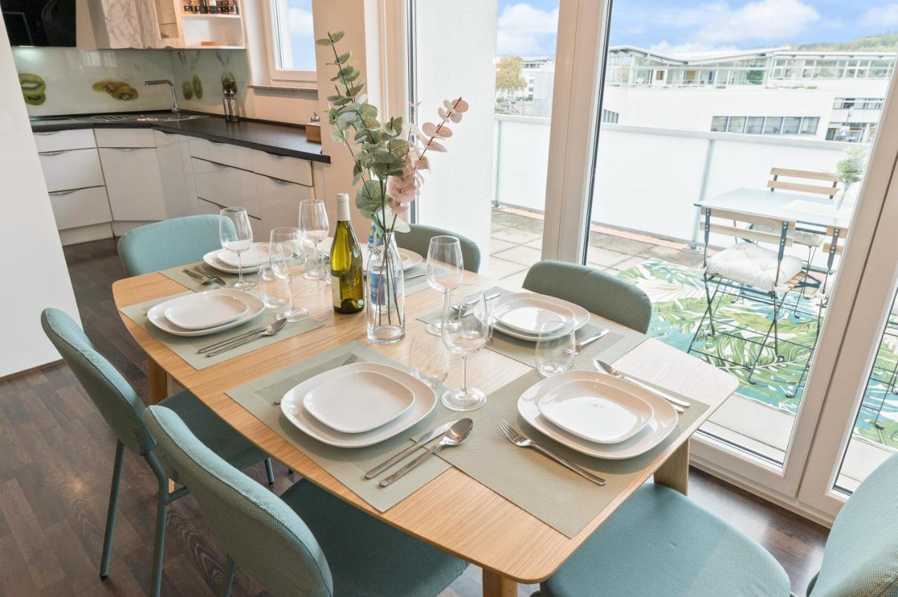 Design-Apartment - Kueche - Dachterrasse - Zentral Leinfelden-Echterdingen Εξωτερικό φωτογραφία